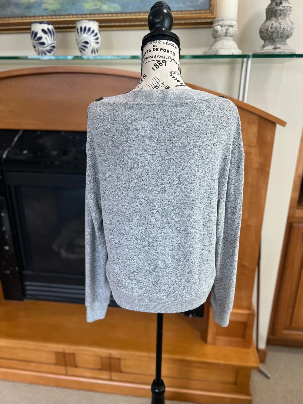 J.Crew Light Gray Boatneck Women’s Sweater